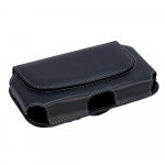 Wholesale Horizontal Universal Tuff Belt Clip Pouch Large 21 (Black)